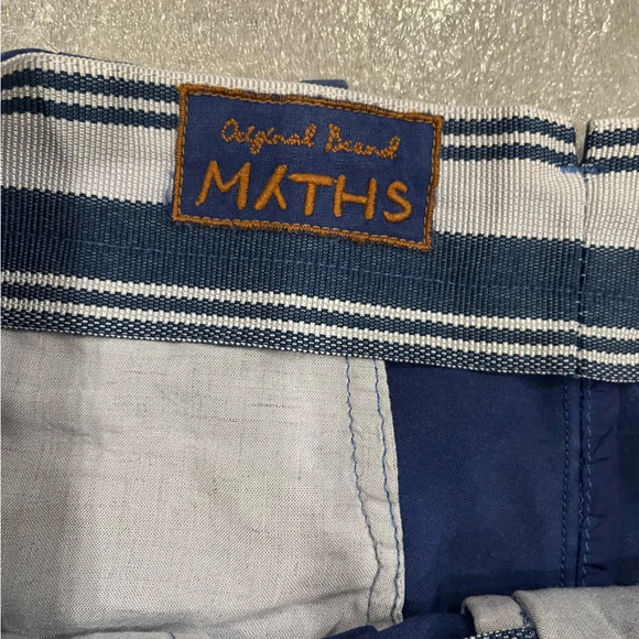 [50/L] MYTHS BLUE CHECK GARMENT WASHED VINTAGE WOOL PANTS - Picture 3 of 10